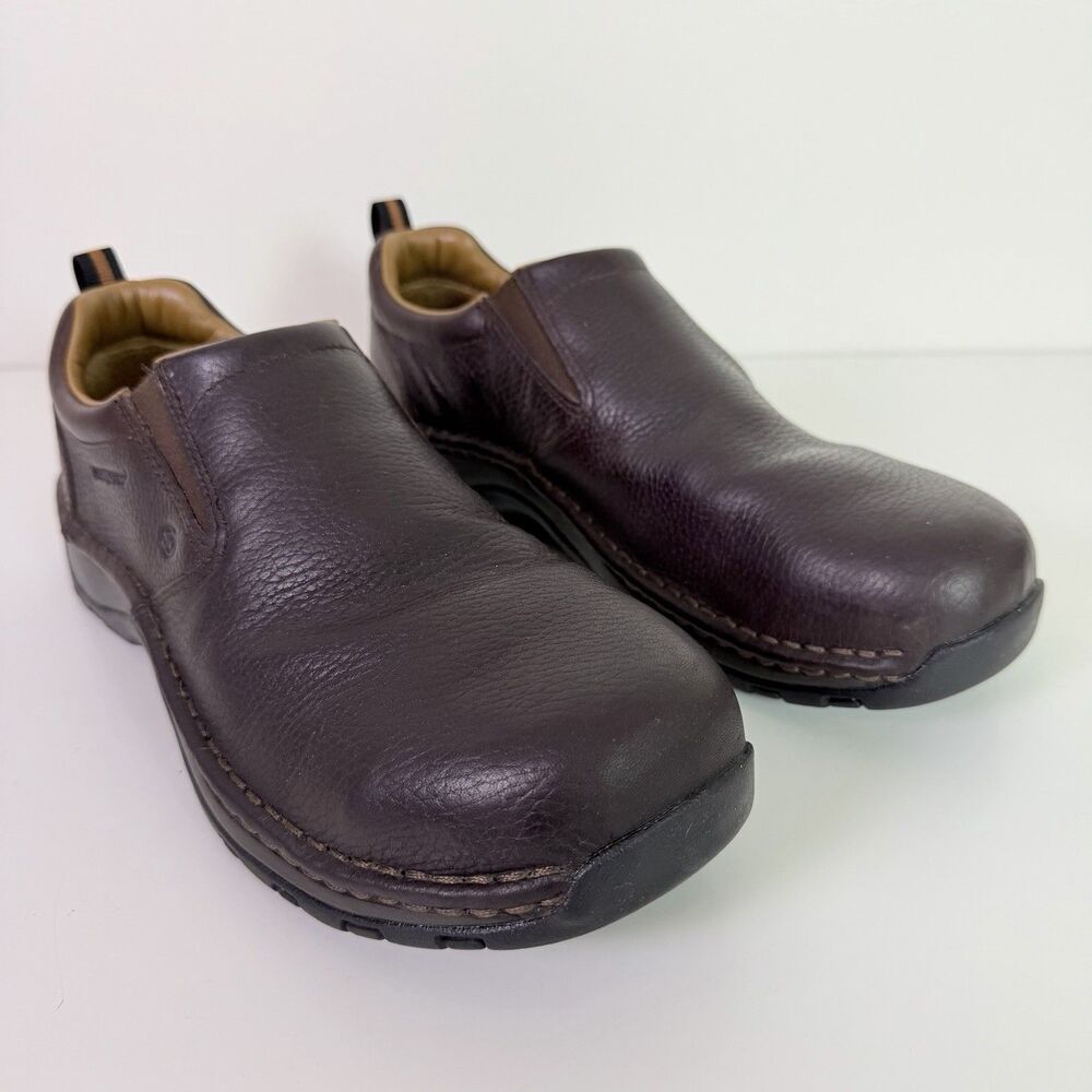 Red Wing Safety Toe Slip On Work Shoes Mens 10 Brown Leather ASTM SD Oil Comfort
